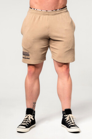 Product detail of Pánské šortky Nebbia  Gym Sweatshorts GYM BRO Light Brown XL