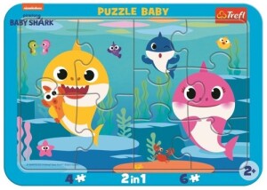 Product detail of Baby puzzle Baby Shark: Šťastní žraloci 2v1