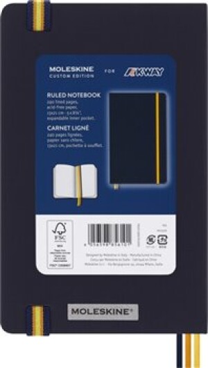 Product detail of Moleskine Zápisník K Way tvrdé desky A5 linkovaný, modrý