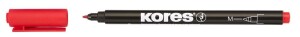 Product detail of Kores K-MARKER Permanentní popisovač, tenký hrot M, červený