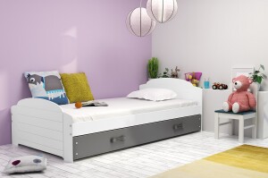 Product detail of BMS Dětská postel LILI | bílá 90 x 200 cm Barva: Bílá - grafit