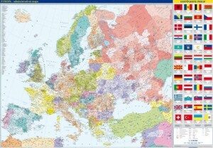 Product detail of Evropa – nástěnná administrativní mapa, 3.  vydání