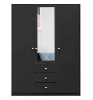 Product detail of ArtStol Šatní skříň SIENA D3 | černá