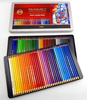 Product detail of Koh-i-noor pastelky umělecké POLYCOLOR kreslířská sada 72  ks v plechové krabičce