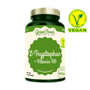 Product detail of GreenFood  L-Tryptophan + Vitamin B6 90 caps
