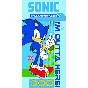 Product detail of Carbotex Dětská osuška Nezastavitelný Ježek Sonic , 70 x 140 cm