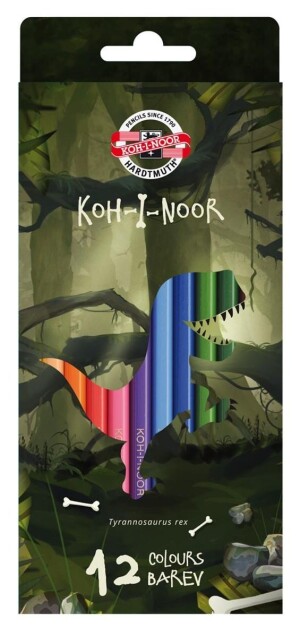 Product detail of Koh-i-noor pastelky Dino, školní 12 ks