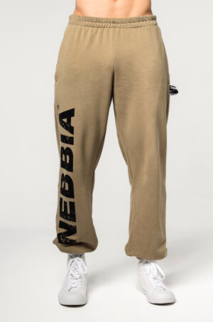 Product detail of Pánské tepláky Nebbia  Gym Sweatpants Baggy Style GYM BRO Green XL
