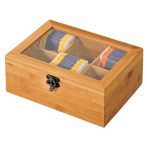Product detail of Kesper 58902 Organizér na čaje bambus, 6 přihrádek, 21,5 x 15 x 8,5 cm