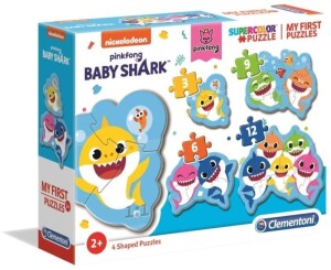 Product detail of Puzzle Baby Shark 4v1 (3,6,9,12 dílků)