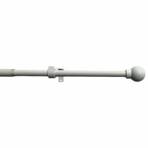 Product detail of Záclonová souprava roztažitelná Koule 16/19 mm bílá, 120 - 230 cm