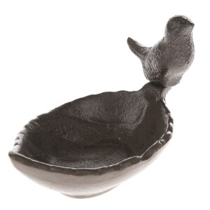 Product detail of Litinové pítko pro ptáčky Leaf, 17 x 8 x 8,5 cm