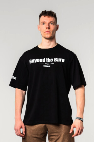 Product detail of Pánské tričko Nebbia  Heavyweight Cotton Oversized T-shirt GRIND Black XL
