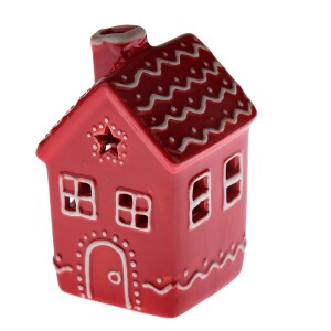 Product detail of Keramický domek s LED, 7,8 x 12,2 x 7,5 cm, červený perník