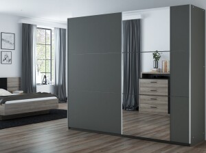 Product detail of ArtStol Šatní skříň BASTIA 250 | šedá