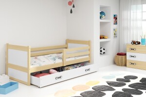 Product detail of BMS Dětská postel RICO 1 | borovice 90 x 200 cm Barva: Bílá
