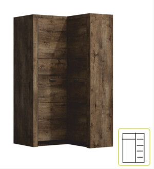 Product detail of JarStol Rohová skříň Indianapolis I-14 | jasan tmavý