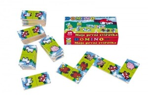 Product detail of Moje první zvířátka - Domino dřevěné