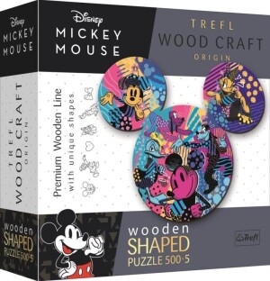Product detail of Trefl Wood Craft Origin Puzzle Mickey Mouse 505 dílků - dřevěné
