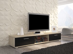 Product detail of ArtAdrk TV stolek SELLA Barva: dub sonoma / černý mat