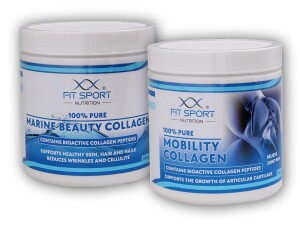 Product detail of FitSport Nutrition 100% Pure Mobility Collagen 300g + 100% Pure Marine Beauty Collagen 250g