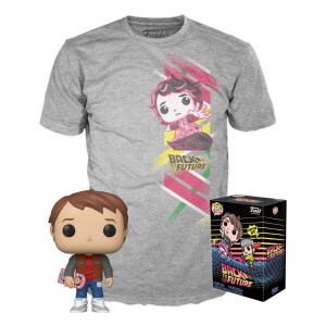 Product detail of Funko POP &amp; Tee: Back to the Future - Marty w/Hoverboard (velikost L)