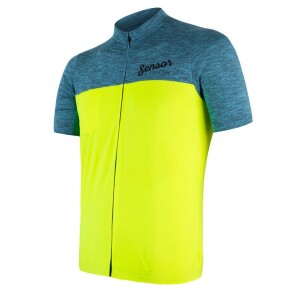 Product detail of Pánský cyklistický dres Sensor  Cyklo Motion Blue/Neon Yellow M