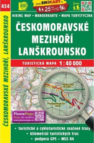 Product detail of SC 454 Českomoravské mezihoří, Lanškrounsko 1:40 000