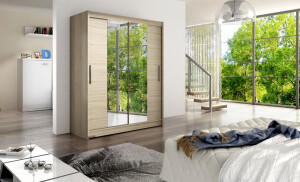 Product detail of ArtAdrk Šatní skříň INESS | 150 cm Skříň: Is03 / dub sonoma