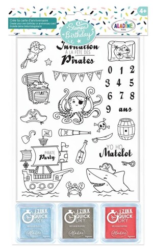 Product detail of Razítka Aladine Stampo Birthday - piráti