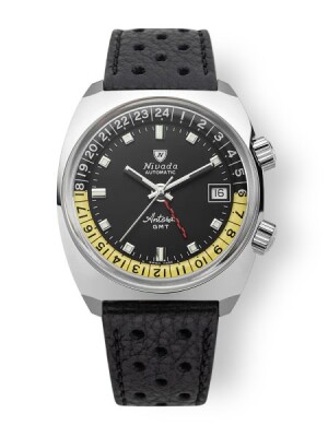 Product detail of Nivada Grenchen Antarctic GMT - Black - Black Racing Strap