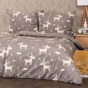Product detail of 4Home Flanelové povlečení Happy reindeer, 140 x 220 cm, 70 x 90 cm