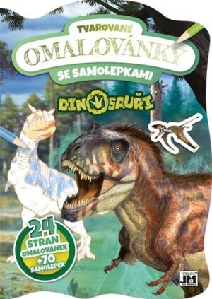 Product detail of Dinosauři - Tvarované omalovánky se samolepkami, 1.  vydání