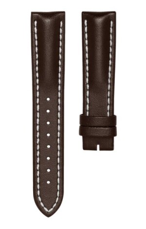 Product detail of Kožený řemínek Biatec | Tmavě hnědý z teletiny - 20 mm - Bez spony