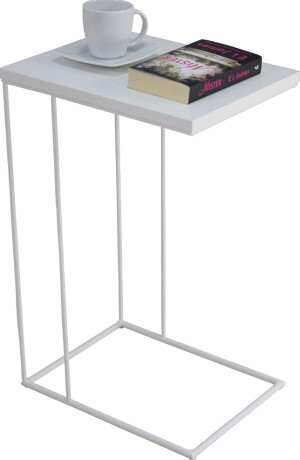 Product detail of ArtAdrk Příruční stolek DRU | bílé nohy Barva: Bílá