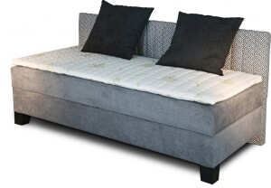 Product detail of New Design Čalouněná postel NOVO s dlouhým čelem | s topperem Extra Rozměr: 80 x 200 cm