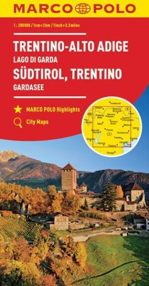 Product detail of Itálie č.3- Südtirol, Trentino mapa 1.200T