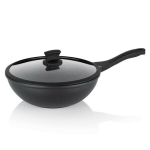 Product detail of Kela Wok pánev s poklicí STELLA NOVA, litý hliník, černá, 30 cm, 5 l