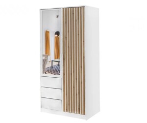 Product detail of ArtStol Šatní skříň BALI LUX D2 | bílá/dub wotan
