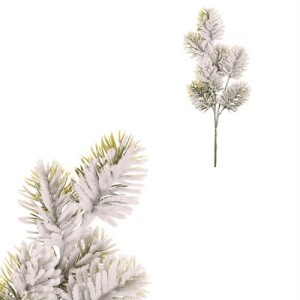 Product detail of Zasněžená umělá smrková větvička, 13 x 36 cm