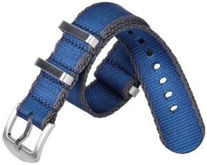 Product detail of Řemínek NATO Sports modrý/šedý okraj 22 mm - 22 mm