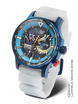 Product detail of Vostok Europe Expedition North Pole Solar Power 24h VS57-595D736S - Bílý silikonový řemínek (luminiscenční)