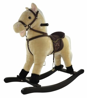 Product detail of Kůň houpací béžový plyš, výška 71cm, nosnost 50kg