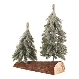 Product detail of Vánoční zasněžené mini stromky na špalku, 20 cm