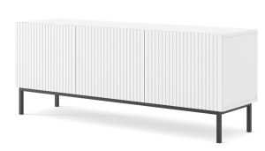 Product detail of ARTBm TV stolek RAVENNA B 3D 150 | bílá matná Provedení: Bílý mat / černá podnož