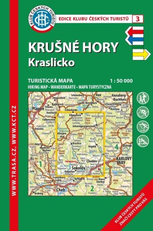 Product detail of KČT 3 Krušné hory-Kraslicko 1:50 000 / Turistická mapa