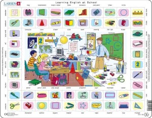 Product detail of Puzzle Learning English at School