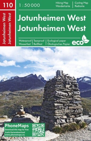 Product detail of PMN 110 Jotunheimen West 1:50 000