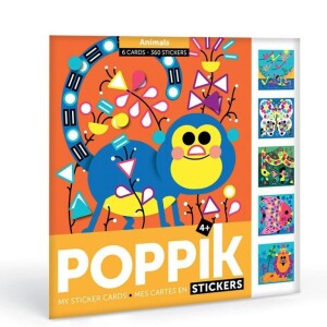 Product detail of Poppik Kreativní samolepkové karty - Zvířátka