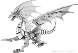 Product detail of Piatnik Metal Earth BIG Silver Dragon ICONX